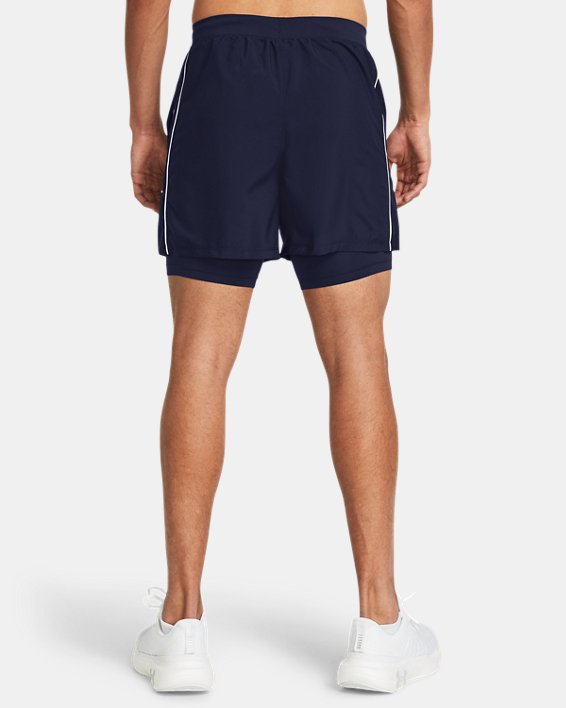 Men's UA Launch 5" Shorts in Blue image number 1
